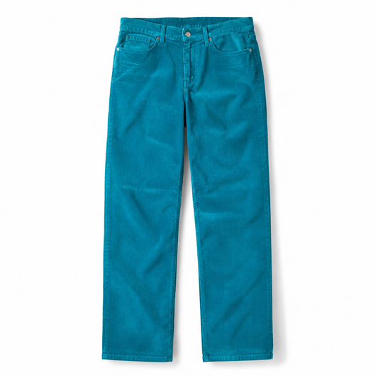 Women's Corduroy Pants ( Blue ) – Soft, Stylish & Comfortable