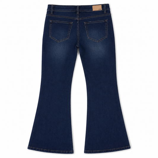 Women's Lace-Up Denim Jeans – Blue | Sizes 26–40