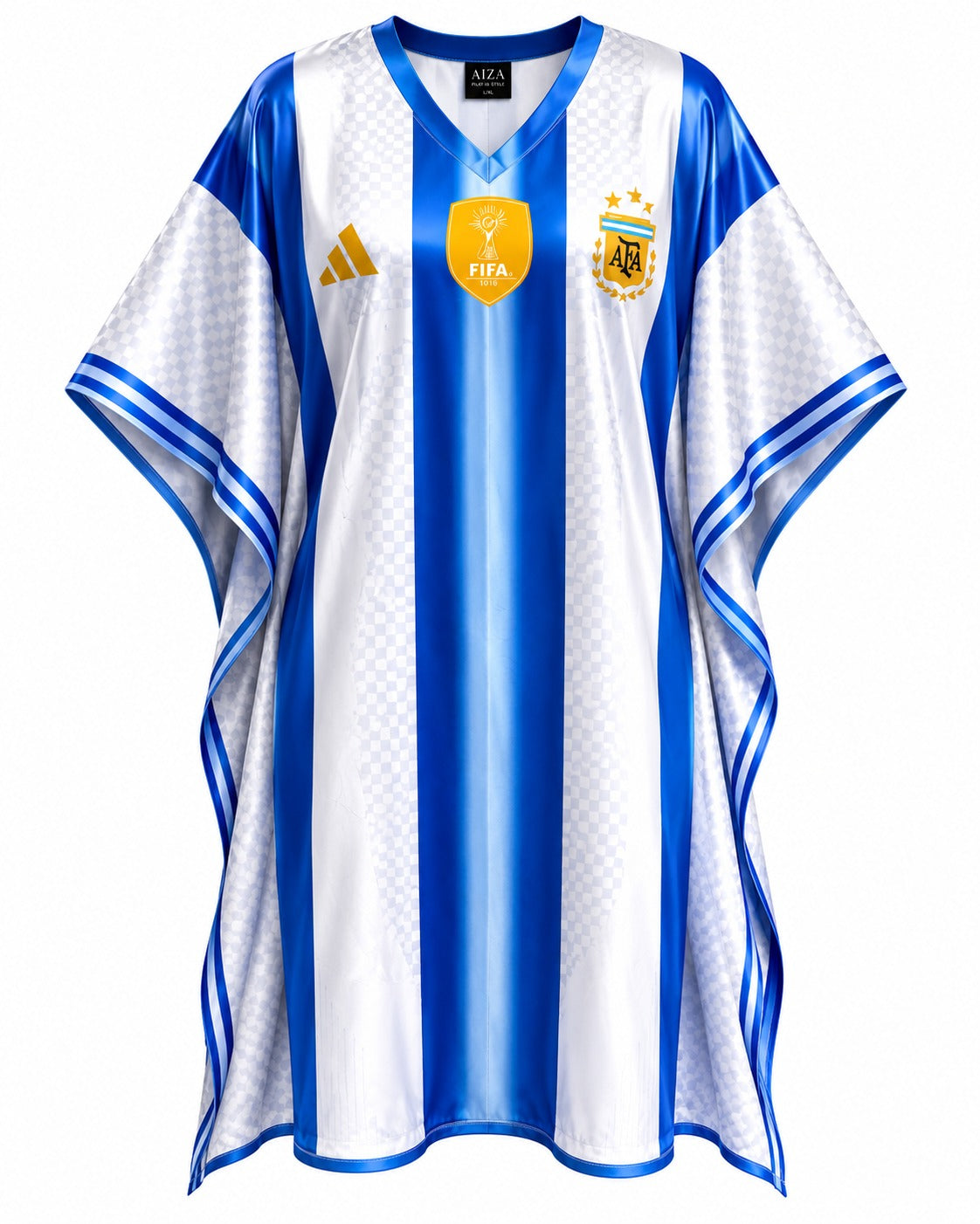 Argentina FIFA 2026 Premium Silk Kaftan – Sky Blue Fan Edition