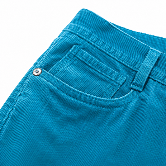 Women's Corduroy Pants ( Blue ) – Soft, Stylish & Comfortable
