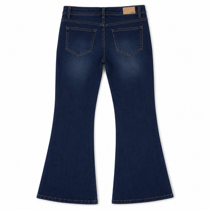 Women's Lace-Up Denim Jeans – Blue | Sizes 26–40