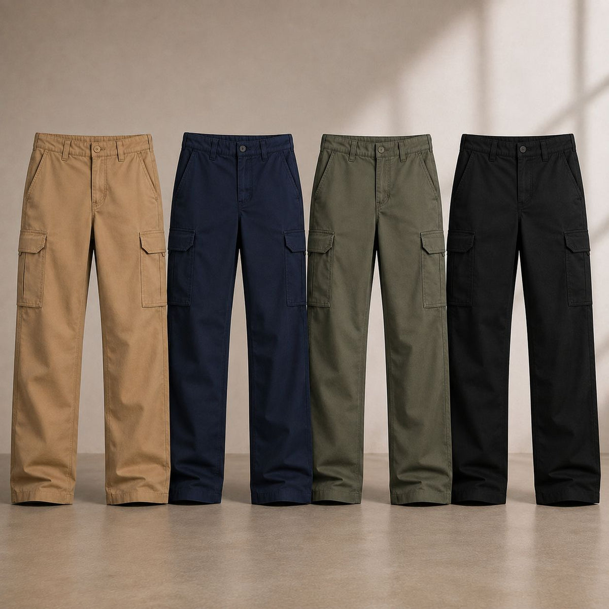 Unisex Gabardine 6-Pocket Cargo Pant