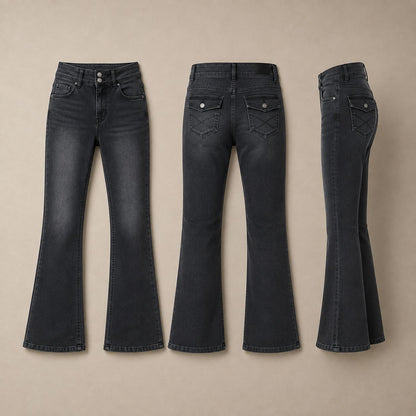 Women's Black Low Rise Denim Jeans