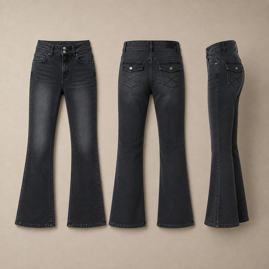 Women's Black Low Rise Denim Jeans