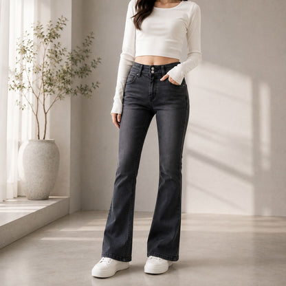 Women's Black Low Rise Denim Jeans