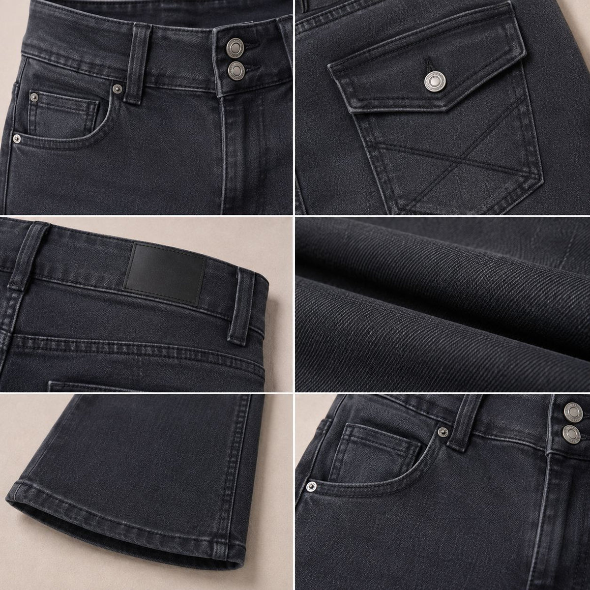 Women's Black Low Rise Denim Jeans
